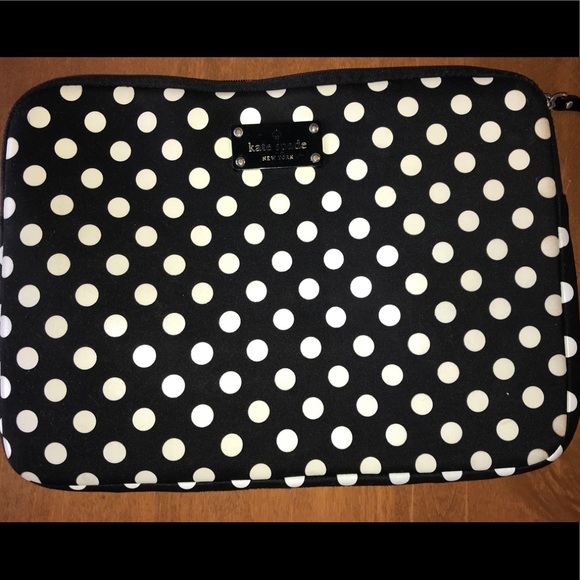 kate spade Handbags - Kate Spade Laptop cover sleeve polka dots